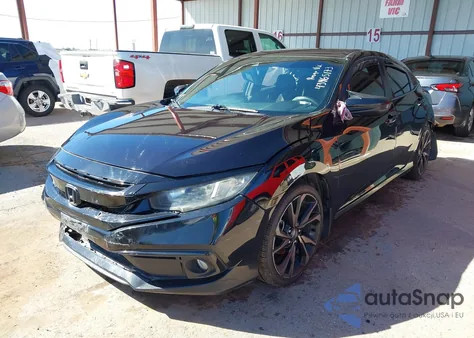 2019 Honda Civic Sport из США, поврежденный, VIN 19XFC2F80KE045508